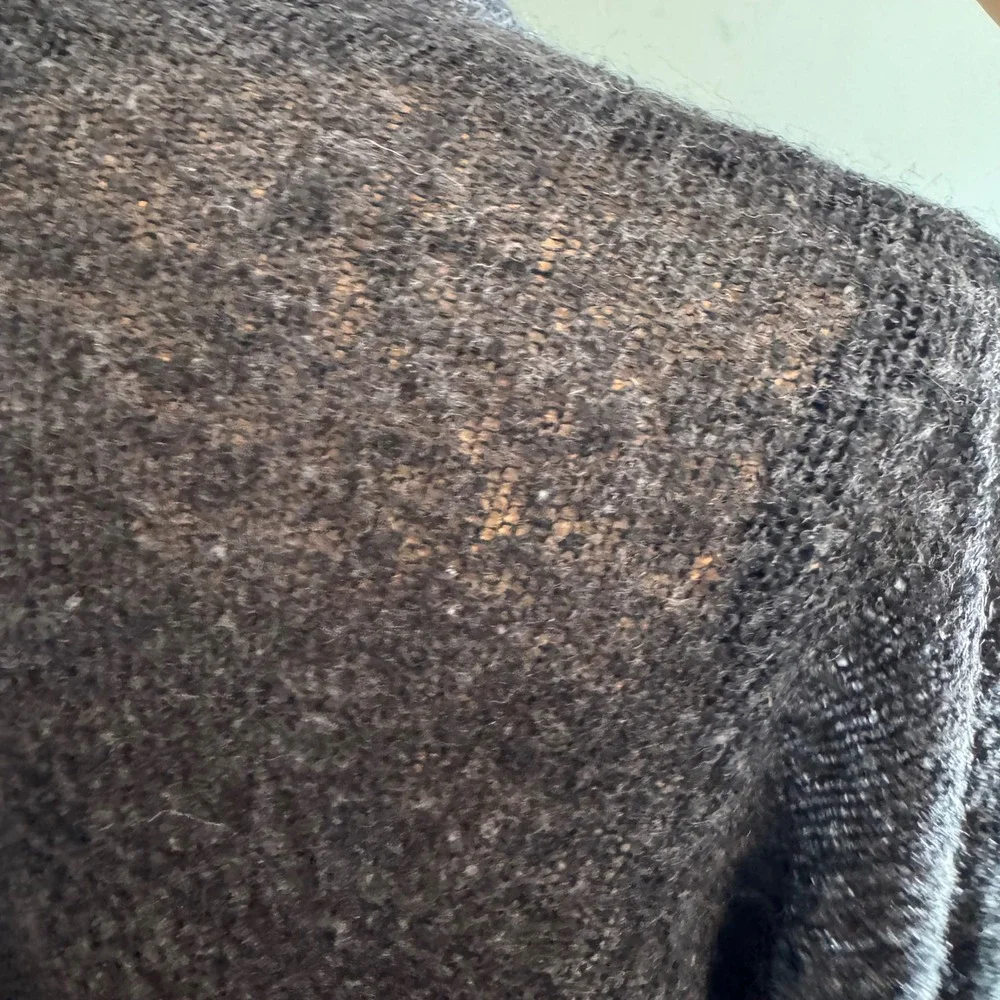 H&M Basic Womens Charcoal Grey Lightweight V-Neck Knit Cardigan‎ Sweater Small